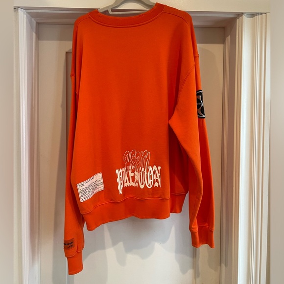 Heron Preston Flaming Skull Crewneck Size: M - Picture 5 of 12
